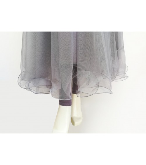 GreenDot - Fancy Net Frock (Pearl Work) with Tights - Stitched